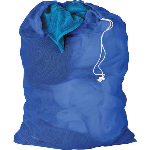 Honey Can Do Blue Mesh Laundry Bag