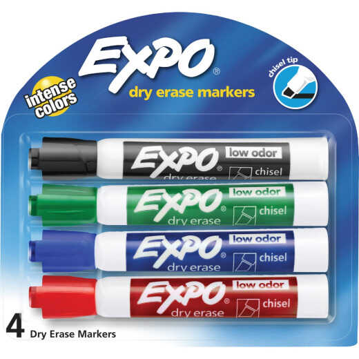 Expo Large Dry Erase Marker Assortment (4-Pack)